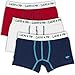 Lucky & Me Liam Boys Boxer Briefs Underwear, 3 Pack, Tagless, Soft Cotton (Toddler 4/5, Red White and Blue)