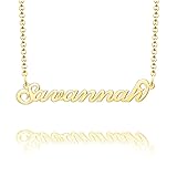 Q&Locket Savannah Name Necklace Personalized