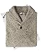 H2H Men Designer Shawl Collar Sweater Fall Casual Cotton Knit Pullover Sweater Ivory US L/Asia XL (KMOSWL036)