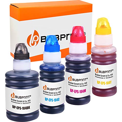 Bubprint-4-Tintas-Compatible-para-Epson-104-EcoTank-ET-4700-ET-2720-ET-2710-ET-2711-ET-2712-ET-2714-ET-2715-ET-2721-ET-2726-Set-Negro-Cian-Magenta-Amarillo