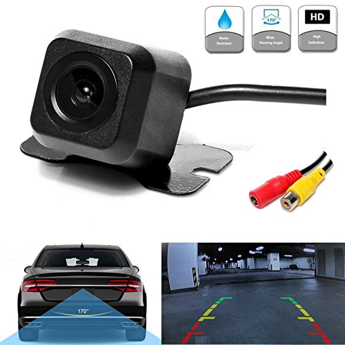 Car Rear View Camera Waterproof Backup Parking Reverse Night Vision 170 Degree Wide Angle Black 12V