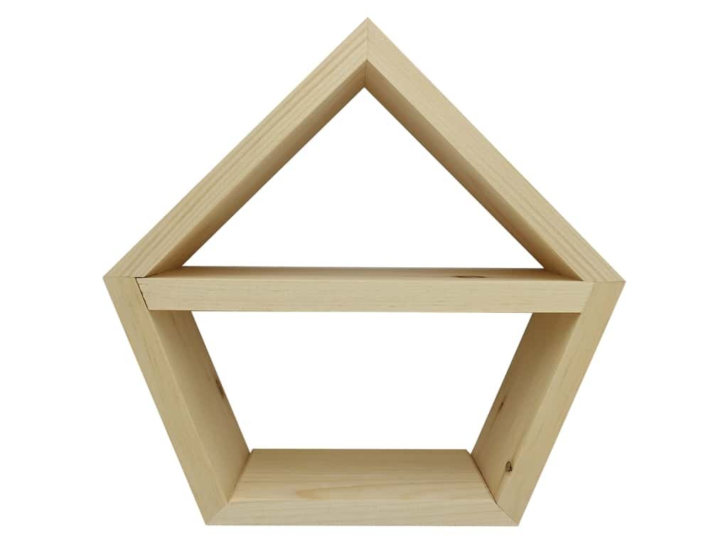 Walnut Hollow Pine Diamond Inner Shelf, Multicoloured, 28.95 x 29.71 x 10.16 cm