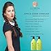 Luseta Apple Cider Vinegar Shampoo and Conditioner for Hair Loss,Clarifying, Dandruff - Sulfate Free, for Damaged and Oily Hair Types, Men and Women - 2 x 16.9oz