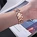 bayite Chain Links Bands for Fitbit Charge 2 Stainless Steel Replacement Metal Bracelet Small Rose Gold