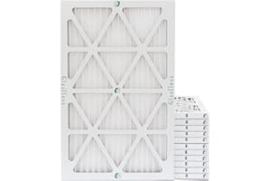 Glasfloss 16x25x1 MERV 10 AC & Furnace Air Filters. Case of 12. Actual Size: 15-1/2 x 24-1/2 x 7/8
