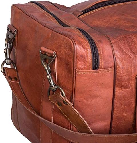 Leather Duffel Bag 32 inch Large Travel Bag Gym Sports Overnight Weekender Bag by Komal s Passion Leather (30 inch) 4 Leather Duffel Bag 32 inch Large Travel Bag Gym Sports Overnight Weekender Bag by Komal s Passion Leather (30 inch)