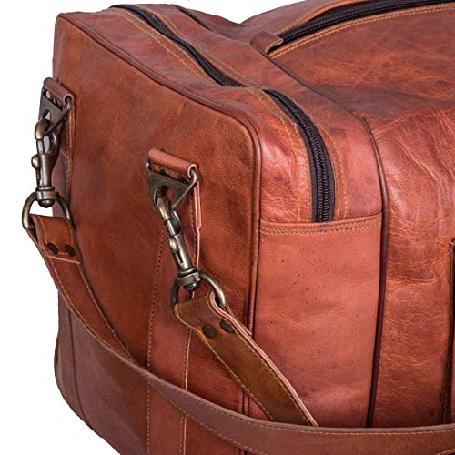 large leather duffle bolsas