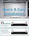 RTSU Tap Closet Light, Rechargeable Wireless Touch Light Magnetic Stick-on Nightlight, LED Dimmable Tap Light for Under Cabinet, Counter, Wardrobe, Stairs, Drawer, Wall