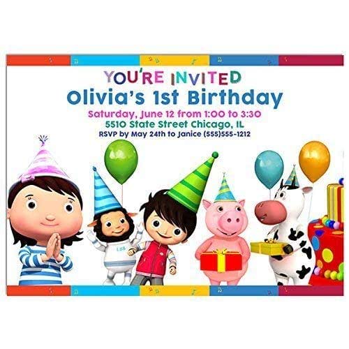 Little Baby Bum Birthday Party Invitations