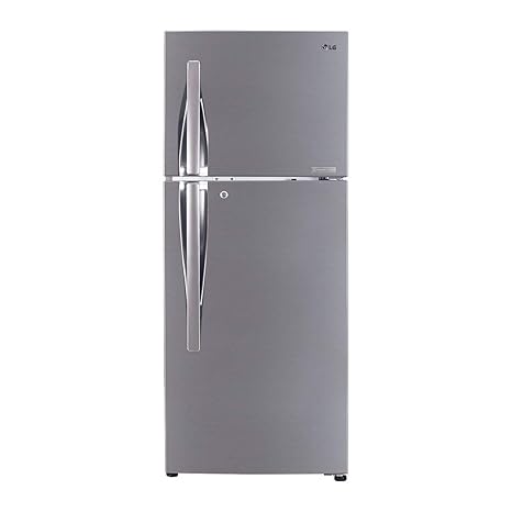 LG 260 L 2 Star Smart Inverter Frost-Free Double-Door Refrigerator (GL-T292RPZY, Shiny Steel, Convertible)