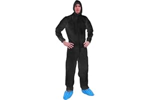 RAYGARD Colorful Disposable Coverall, PP Hazmat Suits with Hood and Elastic Cuffs for Spray Painting Industrial