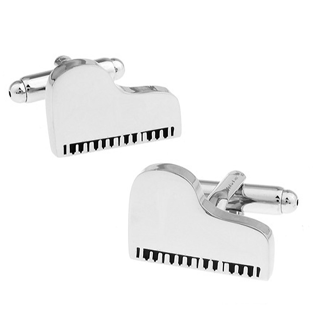 Ashton and Finch Grand Piano Cufflinks for Men Novelty Music Teacher Gifts and Presents