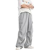 THWEI Mens Cargo Sweatpants Casual Parachute Cargo Pants Loose Fit Joggers with Pockets