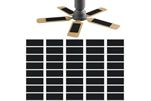 ZEJOOT 40 Pcs Ceiling Fan Filters for Blades, Fan Air Purifier Pads with Activated Coconut Shell Carbon, Universal Easy Stick Ceiling Fans Filter Fit for Common Household Office Contaminants