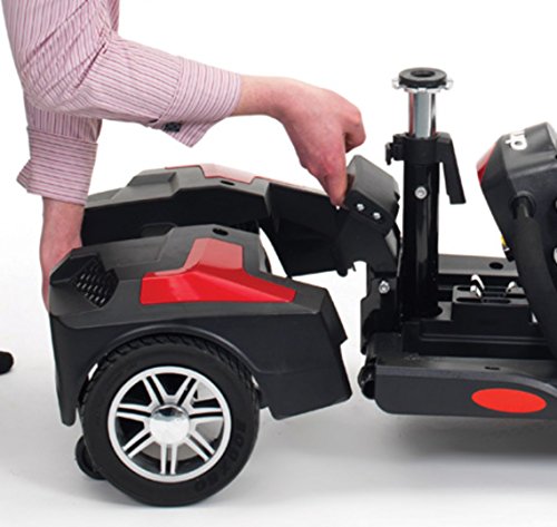Drive-DeVilbiss-Scout-12-Amp-Scooter--Compact-Transportable-Power-Scooter-Motorized-Mobility-Scooter-for-Adults-Red