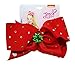 Nickelodeon JoJo Siwa Giant Red with Green Christmas Bow Hair Clip