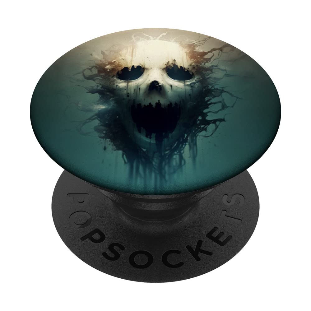 Creepy Ghost Face for Halloween PopSockets Swappable PopGrip