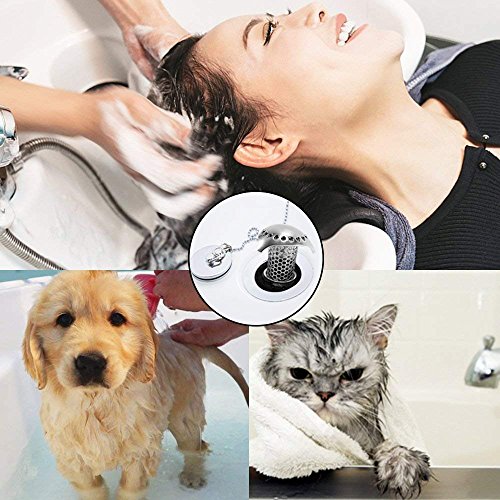 VOMONO Drain Hair Catcher Tub Strainer, Stainless Steel Bathtub Drain