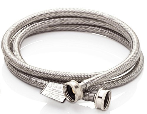 Washing machine hoseburst proof 6 ft stainless steel br…