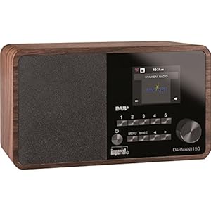 Imperial DABMAN i150 internetradio/digitale radio (internet, DAB+/DAB, FM, USB, WLAN, 2,8 inch kleurendisplay) hout…
