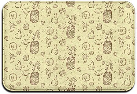 Pineapple Banana Fruits Pattern Outdoor Bathroom Mats 2416 Inch Door Mat