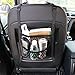 BESWILL Car Organizer, Car Mesh Organizer 3-layer with 4 Headrest Hooks and 2 Carabiners,Barrier for backseat Pet Kids