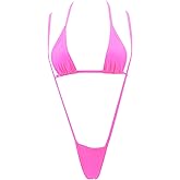 SHERRYLO Micro Bikini Extreme Slingshot G String Sling Bikinis Slutty Exotic Swimsuit Thong Bathing Suit Lingerie for Women