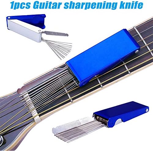Remaxm Guitar Bass Ukulele Nut Bridge Saddle Grooves Sanding Files Tool Kit Electric Acoustic Guitar Part