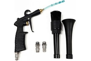 Tsxcnaa Car Cleaning Gun, Air Blow Gun for Interior Detailing, High Pressure Pneumatic Dryer with Adjustable Brass Nozzle and