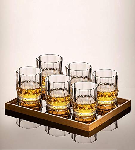 Whiskygläser, altmodische Whiskey-Gläser, bleifrei, elegantes Kristallglas-Set, Gin-Rum-Gläser und einzigartig für… – Bild 7
