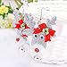 Lureme Christmas Vintage Cute Lovely Jewelry Deer Shape Hook Earring (Grey) (02004725-1)