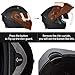 ILM Motorcycle Dual Visor Flip up Modular Full Face Helmet DOT 6 Colors Model 902 (S, Matte Black)