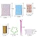 POLMMYS Slime Making Kit Including Unfading Foam Beads(Size 0.1-0.25 inch), Glitter Shake Jars, Slime Containers, Fruit Pieces, Slime Tools and Moulds for DIY Slime Making Art Craft (10 Pack)