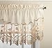 Lorraine Home Fashions Seville M Valance, Ecru, 58 x 20