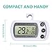 Refrigerator Thermometer, NexGadget Waterproof Fridge Freezer Thermometer With Easy to Read LCD Display and Max/Min Function,Perfect for Home,Restaurants,Bars,Cafes
