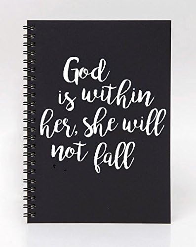 Scripture Verse Decal - Psalm 46:5 God is within her - White Vinyl Sticker for Laptop or Notebook
