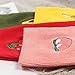 ink2055 Girl Cute Cartoon Fruit Embroidery Hosiery Cotton Elastic Knitting Socks