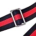 Wide Shoulder Strap Adjustable Replacement Belt Guitar Style Cross body Handbag Purse Strap (Silver Hook-Black red Black)