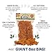 Green Butterfly Brands Chicken Jerky - Dog Treats Made in USA Only - 1 Ingredient: USDA Grade A Chicken Breast - No Additives or Preservatives - Grain Free Snack, All Natural Premium Strips, 8 Ounces