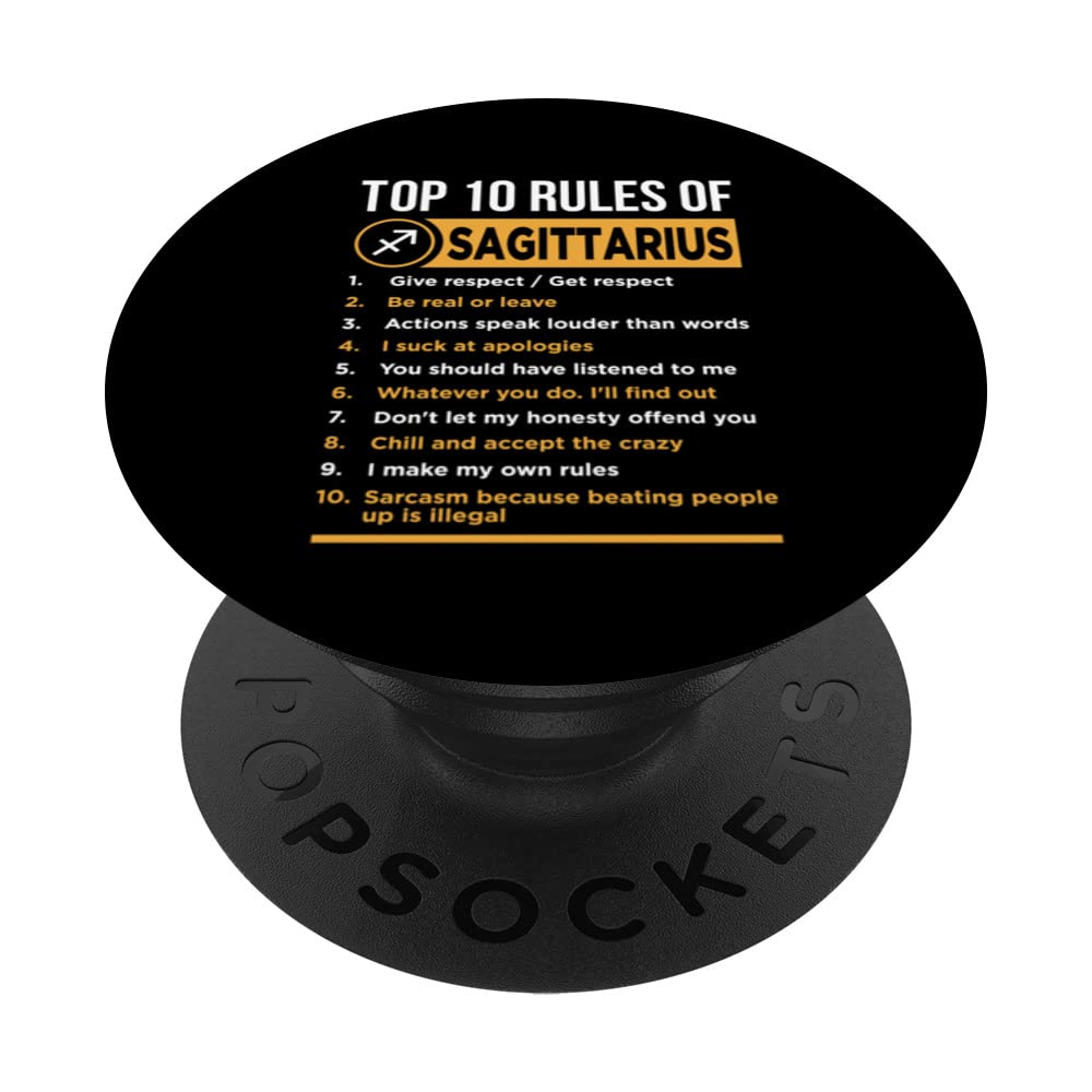 Sagittarius Horoscope Zodiac Astrological Lover Sign Gift PopSockets Swappable PopGrip