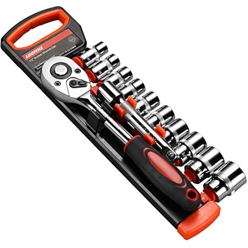 12pcs 1/2 Inch Ratchet Socket Wrench Set, Drive With 10 Sockets 1015, 17, 19, eBay