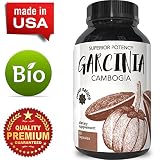 Pure 95% HCA Garcinia Cambogia Extract - Potent Natural Appetite Suppressant & Weight Loss Supplement - For Women and Men - GMP Certified & Made in the USA - By California Products, 60 Capsules