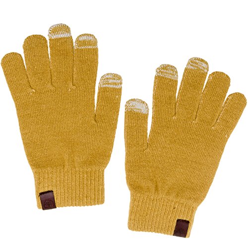 Timberland Mens Commuter Texting Gloves w/ Touchscreen Conductivity (Wheat)