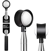 Goashpeaot Premium Press-Lock Golf Ball Retriever – 9Ft / 12Ft / 14.5Ft / 16.3Ft with Reinforced Stainless Steel Shaft & Non-Slip Rubber Grip, Golf Ball Retriever Telescopic for Water