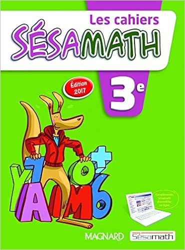 Amazon Fr Les Cahiers Sesamath 3e Sesamath Livres