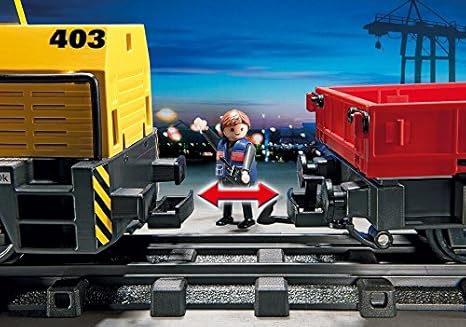 playmobil cargo train