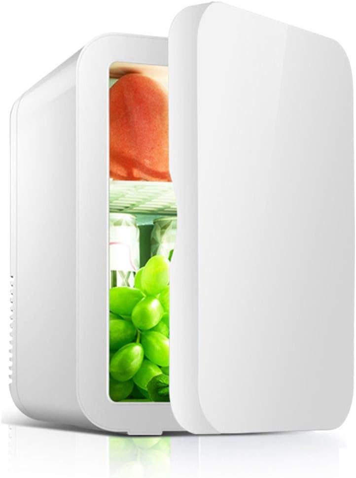 COMPACT Mini Fridge Cooler & Warmer | 8 Litre | Compact, Portable & Quiet | AC+DC+USB Power Compatibility Options (White)