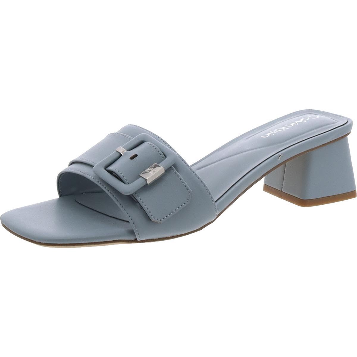 Calvin Klein Women’s Ariella3 Heeled Sandal, Pearl Blue 450, 7