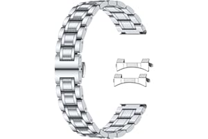 SINAIKE 16mm 18mm 19mm 20mm 21mm 22mm 23mm 24mm Universal Watch Strap Stainless Steel Watch Bands with Curved Lug Ends Parts, Replacement Bracelet for Men and Women