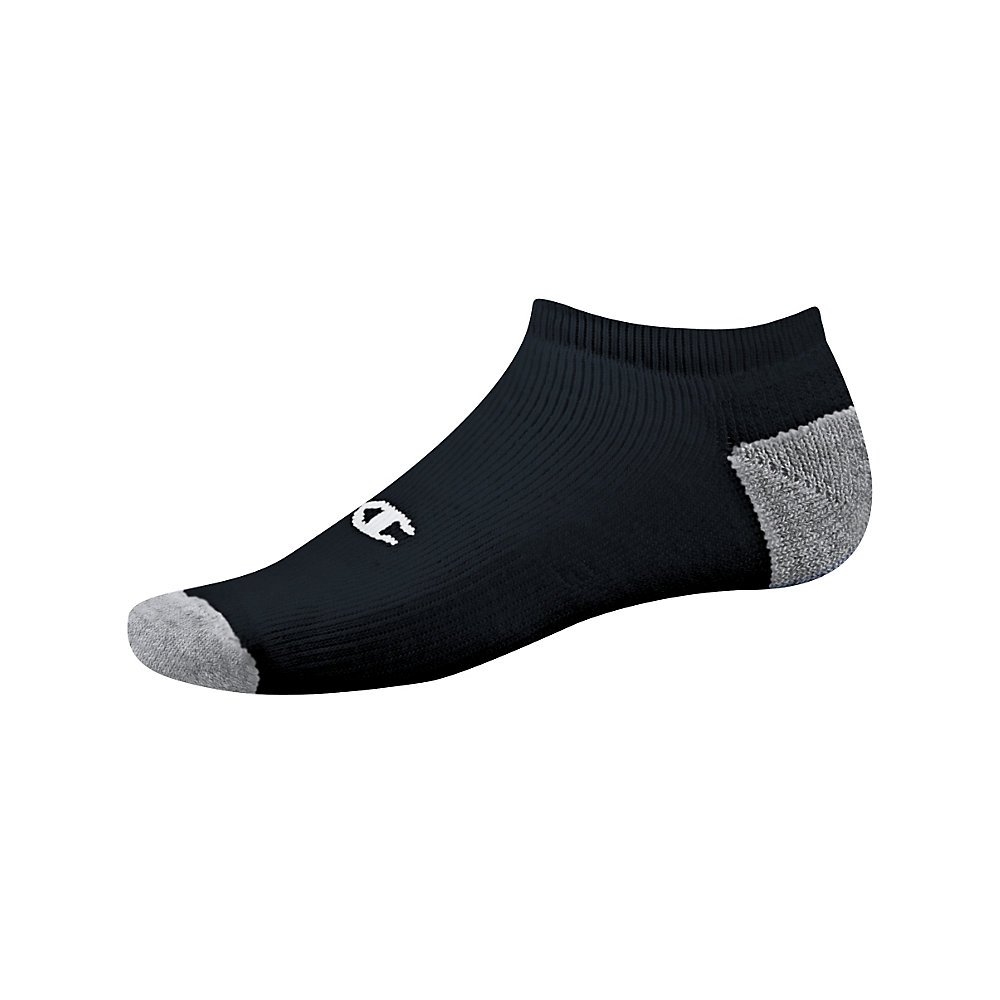Champion Double Dry Performance NoShow Socks (CH608) Black, 1013 at